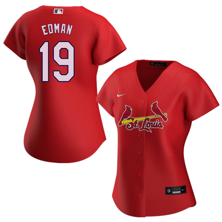 Nike Women #19 Tommy Edman St.Louis Cardinals Baseball Jerseys Sale-Red
